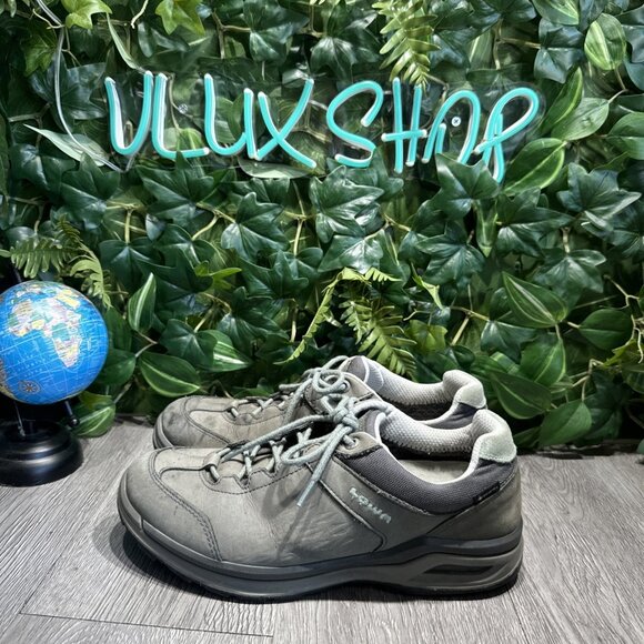 Lowa Locarno GTX Lo Hiking Shoes Brown Leather Waterproof Women 9.5 - Picture 4 of 11